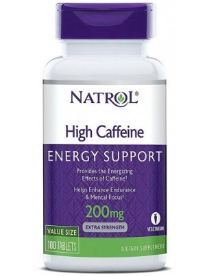 Natrol High Caffeine 200mg 100 таб.