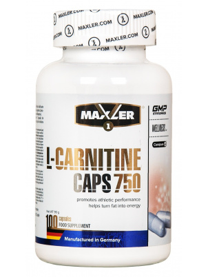 Maxler L-Carnitine 750mg 100 cap 100 капсул