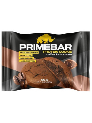 Prime Kraft Протеиновое печенье PrimeBar, кофе-шоколад 55г