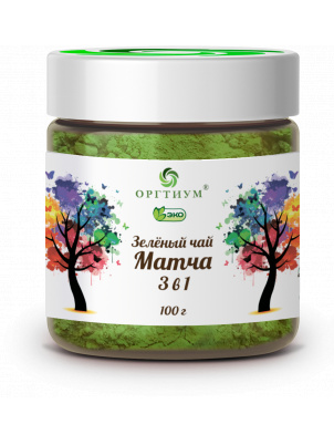 Оргтиум Зеленый чай Матча Латте 3 в 1(с молоком и сахаром), 100г 100 г