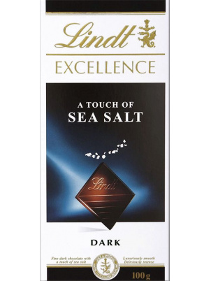 LINDT Excellence темный шоколад с морской солью 100г 100 г