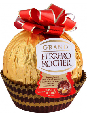Ferrero Rocher Молочный шоколад Grand Ferrerero Rocher, фигурный, 125 г