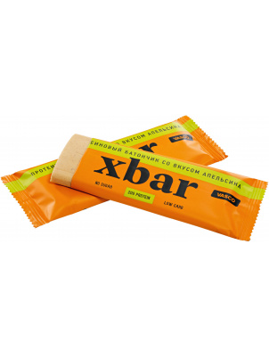 Vasco Протеиновый батончик XBar, апельсиновый 60 г 60 г