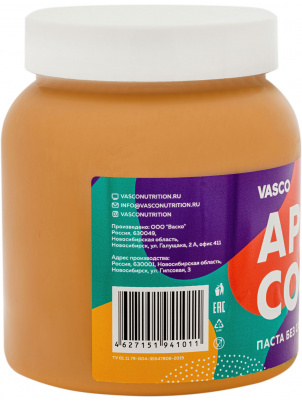 Vasco Сладкая арахисовая паста, без сахара 800 г 800 г